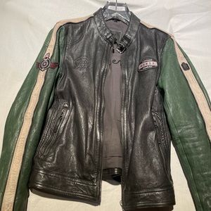 Men’s motorcycle leather jacket